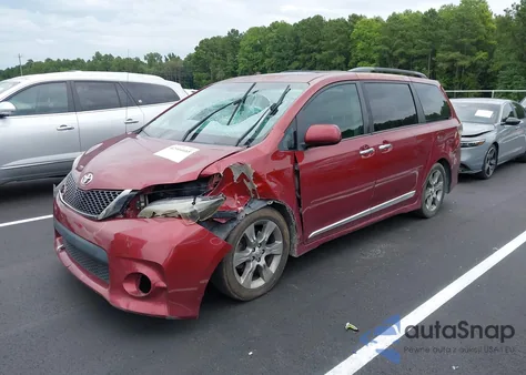 2013 Toyota Sienna Se 8 Passenger from USA, damaged, VIN 5TDXK3DC5DS381457